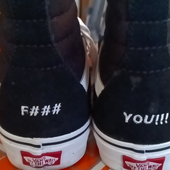 #40❤️ New Vans SK8 F*** You Hi Tops - Picture 6 of 10